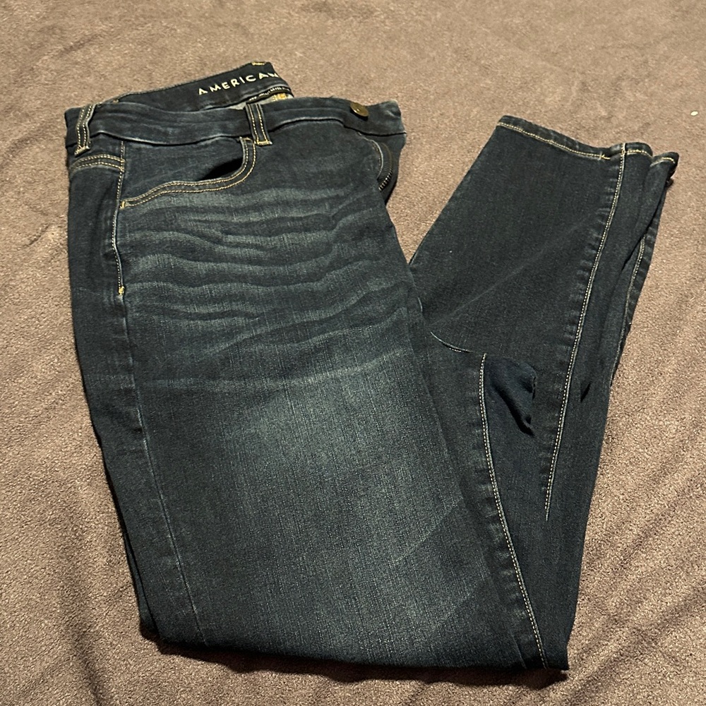 American Eagle Outfitters Women's Deep Indigo Skinny Jeans